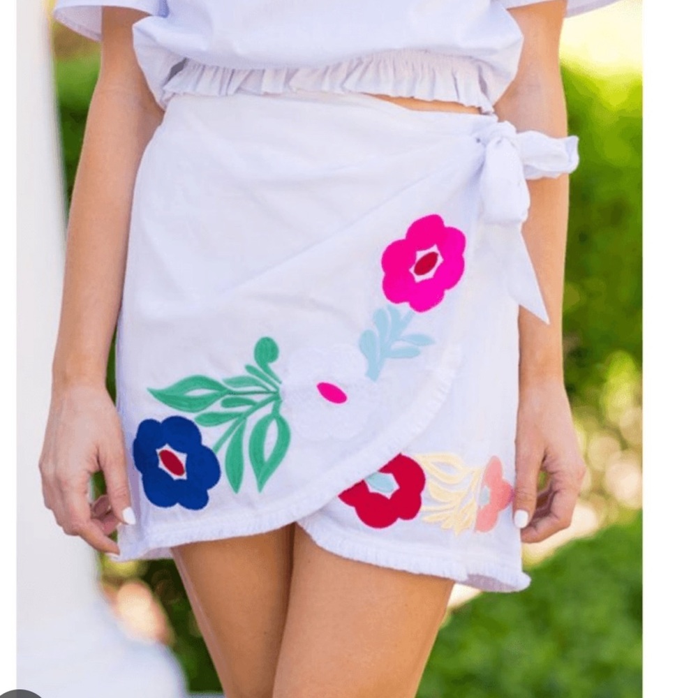 J. Marie embroidered skirt